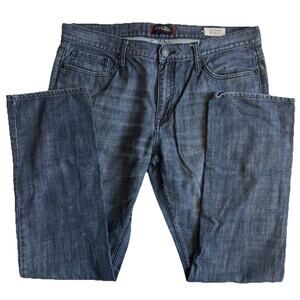 Guess Jeans McCrae Fit Mens 36x32 Blue Denim Ultra Slim Medium Wash Straight Leg